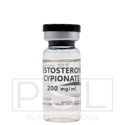 Euro-Pharmacies Testosterone Cypionate 200mg per ml 10ml vial – single ester testosterone, 15-16 day active time, USA