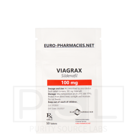 Viagrax (Sildenafil) - 100mg/tab, 50 pills/bag - Euro-Pharmacies - USA