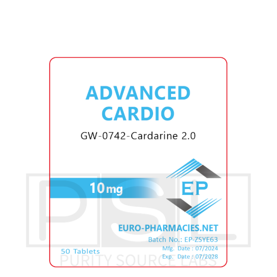 Advanced Cardio (GW 0742) - 10mg/tab, 50 pills/bag - Euro-Pharmacies