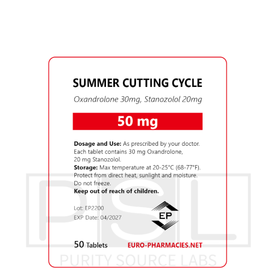 Summer Cutting cycle (20 mg winstrol + 30mg anavar)  -50mg/tab, 50 pills/bag - Euro-Pharmacies