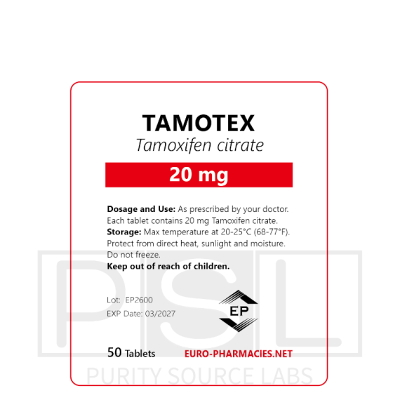 Tamotex (Tamoxifen) - 20mg/tab, 50 pills/bag - Euro-Pharmacies
