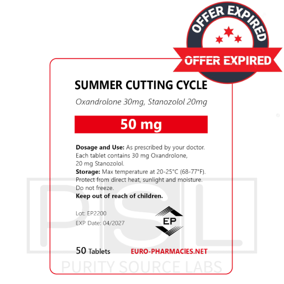 Summer Cutting cycle (20 mg winstrol + 30mg anavar) - 50mg/tab, 50 pills/bag - Euro-Pharmacies - USA